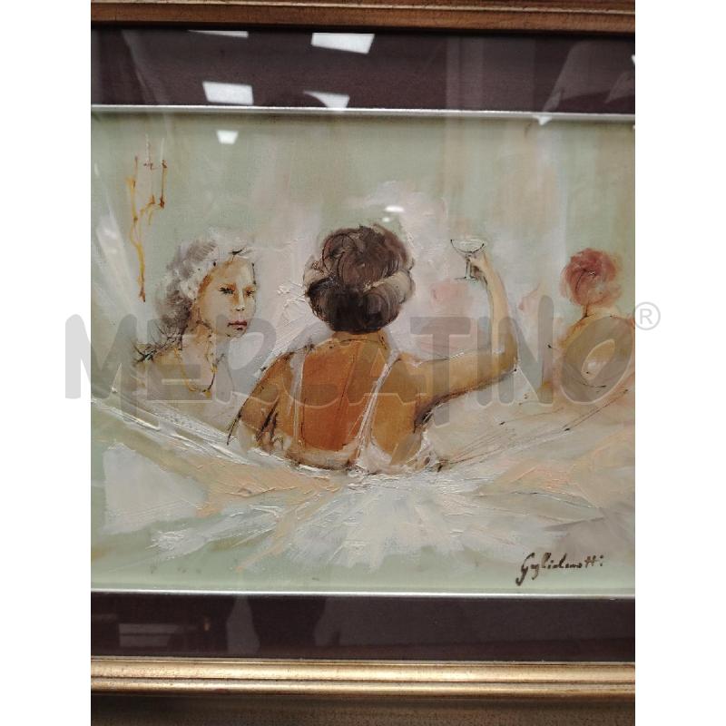 QUADRO C/LEG BALLERINE A FIRMA GUGLIENOTTI | Mercatino dell'Usato Roma viale tirreno 2