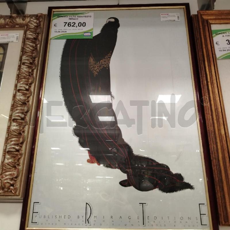 QUADRO C/LEG MANIFESTO MIRAGE | Mercatino dell'Usato Roma viale tirreno 1