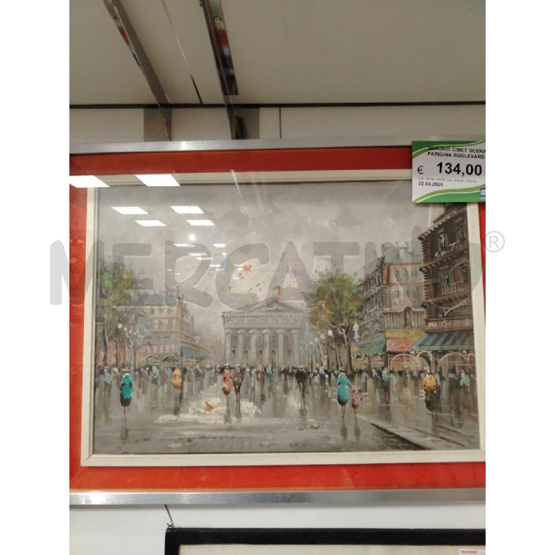 QUADRO C/MET SCENA PARIGINA BUOLEVARD | Mercatino dell'Usato Roma viale tirreno 1