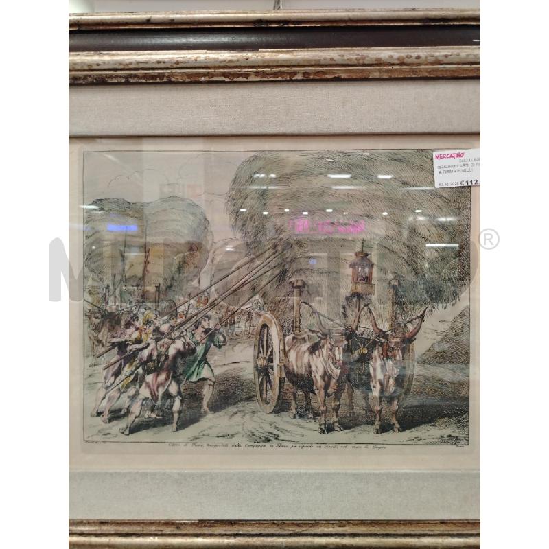 QUADRO CARRI DI FIENO A FIRMA PINELLI | Mercatino dell'Usato Roma viale tirreno 2