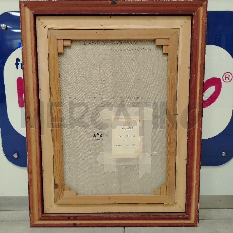 QUADRO FANCIULLA FIORI BLU A FIRMA FANTUZZI | Mercatino dell'Usato Roma viale tirreno 3