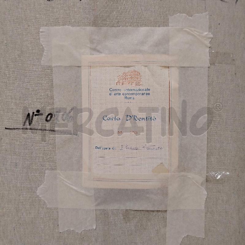 QUADRO FANCIULLA FIORI BLU A FIRMA FANTUZZI | Mercatino dell'Usato Roma viale tirreno 4