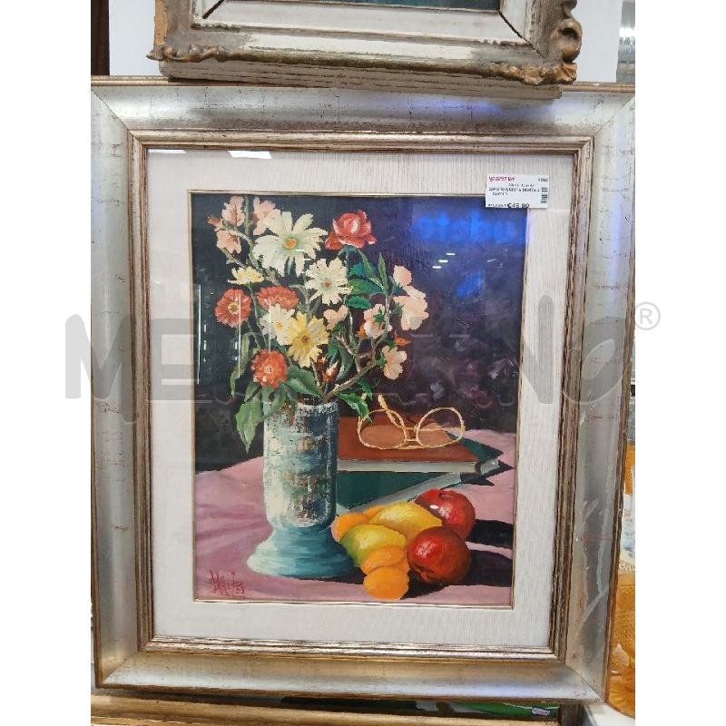 QUADRO NATURA MORTA SU TAVOLO | Mercatino dell'Usato Roma viale tirreno 1