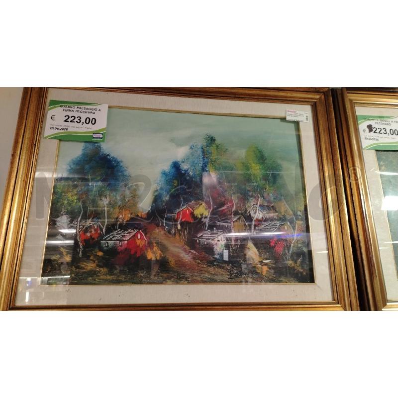 QUADRO PAESAGGIO A FIRMA PECORARO | Mercatino dell'Usato Roma viale tirreno 1