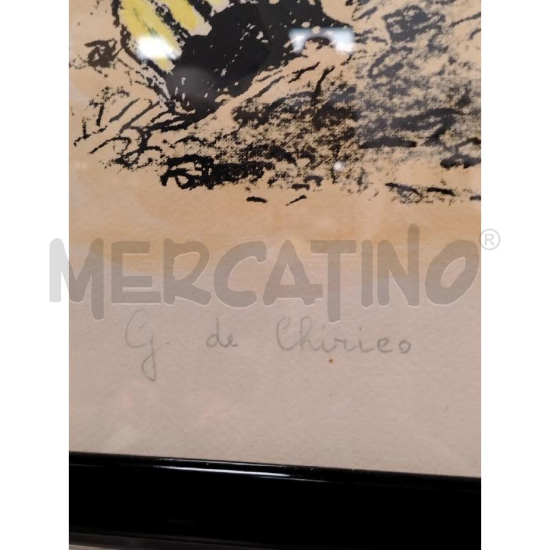 QUADRO PA CAVALLI A FIRMA DE CHIRICO | Mercatino dell'Usato Roma viale tirreno 2