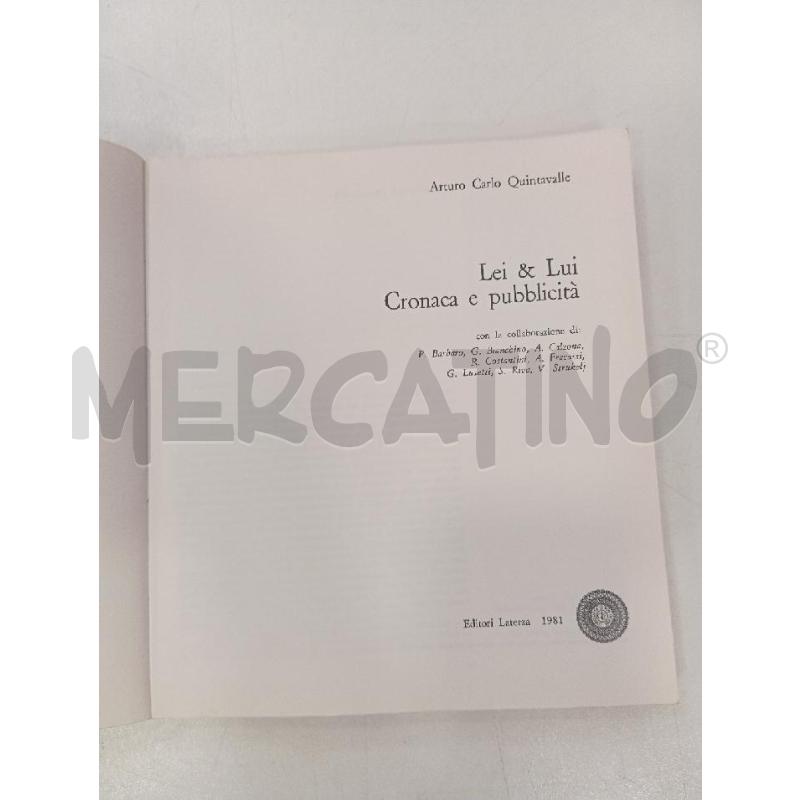 QUINTAVALLE LEI & LUI CRONACA E PUBBLICITÀ | Mercatino dell'Usato Roma viale tirreno 2