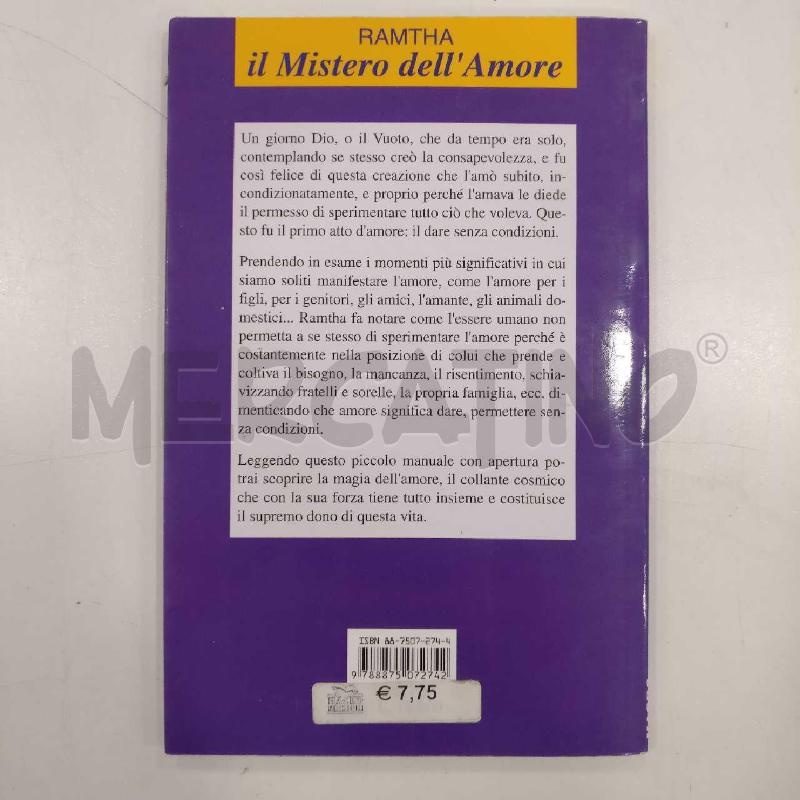RAMTHA IL MISTERO DELL'AMORE | Mercatino dell'Usato Roma viale tirreno 2