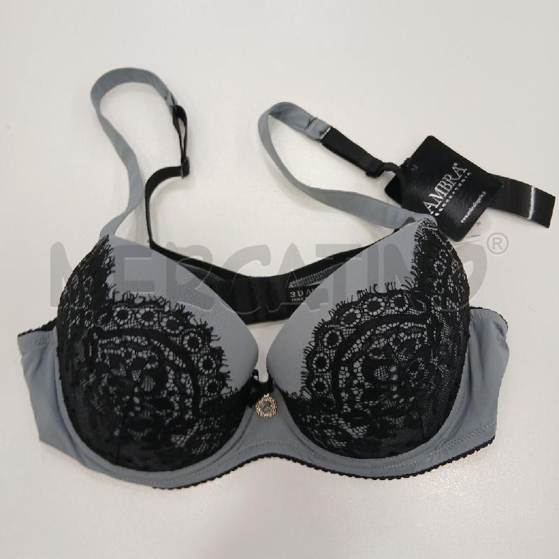 REGGISENO AMBRA BLU RICAMATO NERO | Mercatino dell'Usato Roma viale tirreno 1