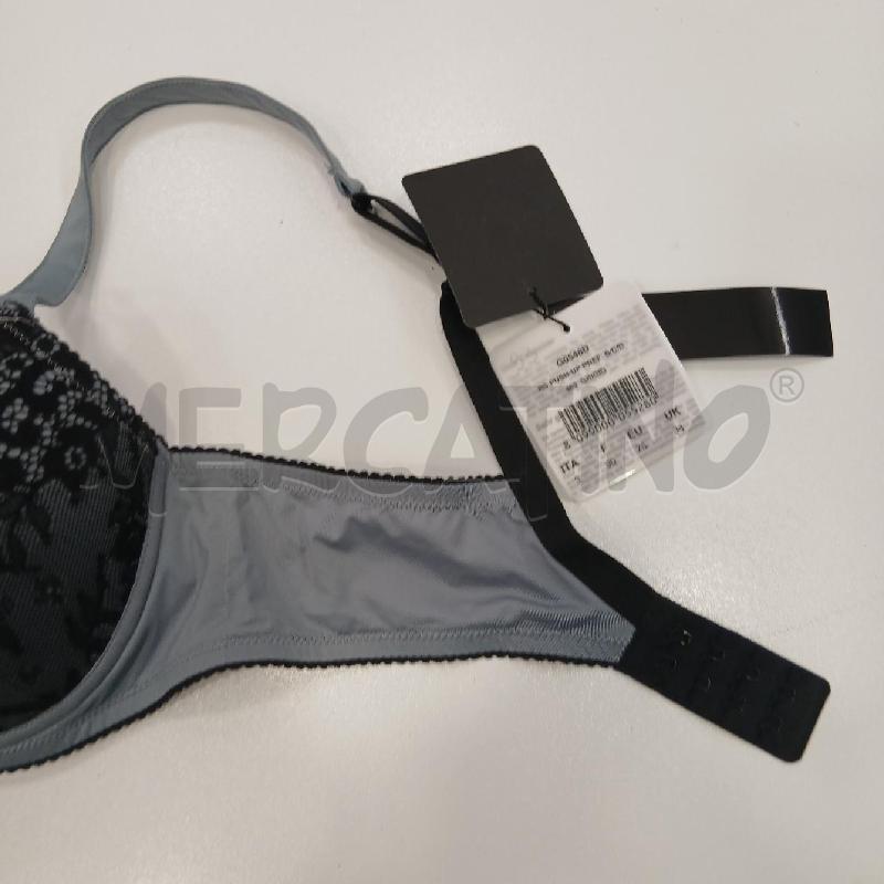 REGGISENO AMBRA BLU RICAMATO NERO | Mercatino dell'Usato Roma viale tirreno 4