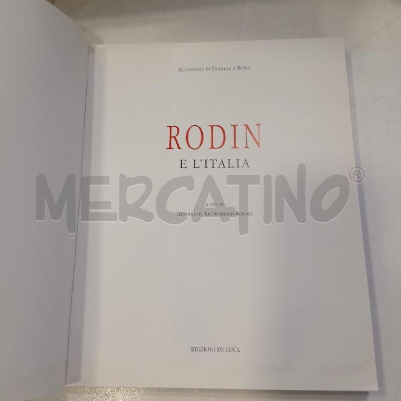 RODIN E L'ITALIA EDIZIONI DE LUCA | Mercatino dell'Usato Roma viale tirreno 2