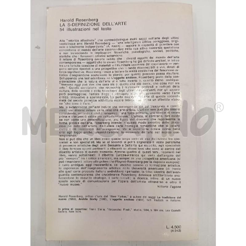ROSENBERG LA S-DEFINIZIONE DELL'ARTE | Mercatino dell'Usato Roma viale tirreno 2