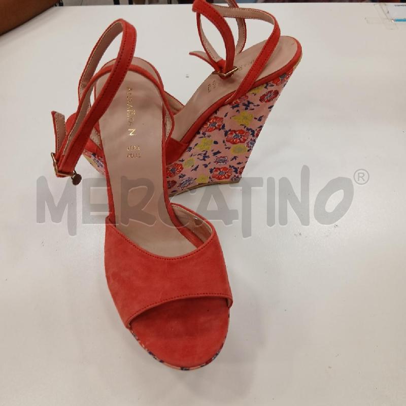 SANDALI D ANNARITA N ZEPPA FLOREALE RS SCAM PLATFOARM  | Mercatino dell'Usato Roma viale tirreno 2
