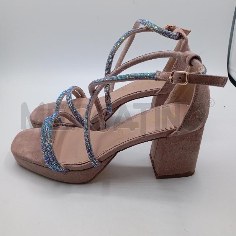 SANDALI D BARCA SCATOLA ROSA CITURINI CON STRASS | Mercatino dell'Usato Roma viale tirreno 4