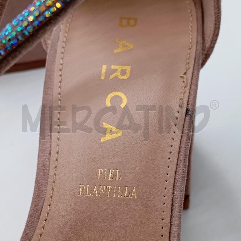 SANDALI D BARCA SCATOLA ROSA CITURINI CON STRASS | Mercatino dell'Usato Roma viale tirreno 5