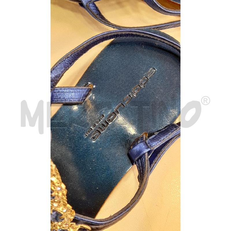 SANDALI D EDDICUOMO BL FIORI STRASS SCAT | Mercatino dell'Usato Roma viale tirreno 4