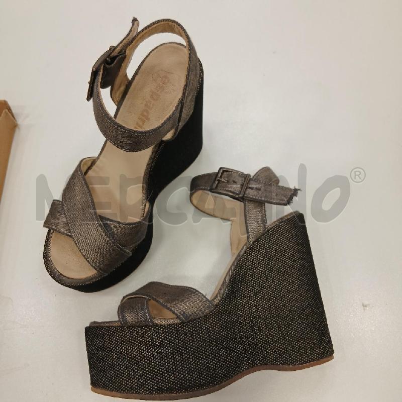 SANDALI D ESPADRILLAS ZEPPA GR NE METALL SCAT | Mercatino dell'Usato Roma viale tirreno 1