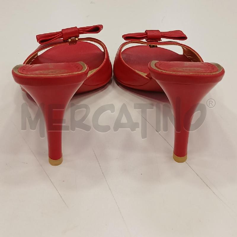 SANDALI D FORNARINA ROSSO SCATOLA | Mercatino dell'Usato Roma viale tirreno 3