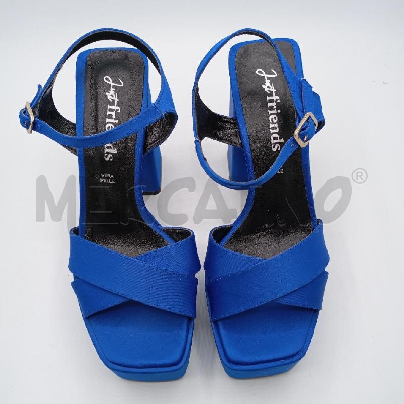 SANDALI D JUST FRIEND BL SATIN PLATFOARM  | Mercatino dell'Usato Roma viale tirreno 1