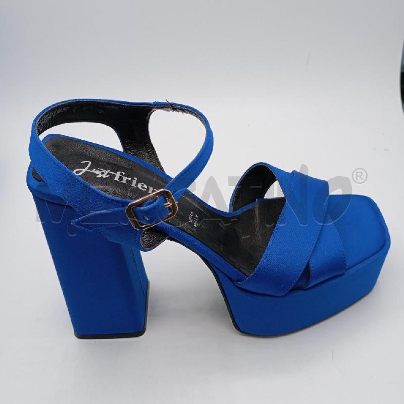 SANDALI D JUST FRIEND BL SATIN PLATFOARM  | Mercatino dell'Usato Roma viale tirreno 3