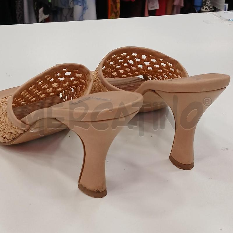 SANDALI D LABUTTERA SABOT INTRECCI PAGLIA BE  | Mercatino dell'Usato Roma viale tirreno 3