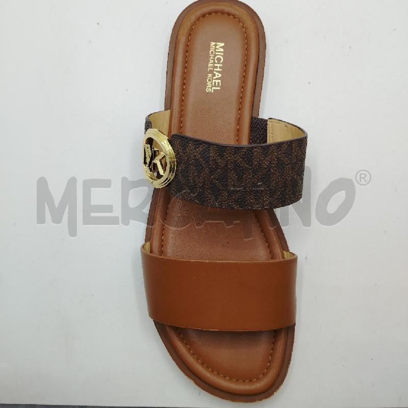SANDALI D MICHAEL KORS FASCE MA MK  | Mercatino dell'Usato Roma viale tirreno 4