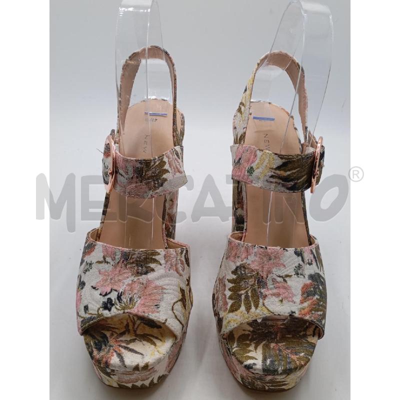 SANDALI D NEW LOOK BI FIORI RS VE PLATFOARM  | Mercatino dell'Usato Roma viale tirreno 1