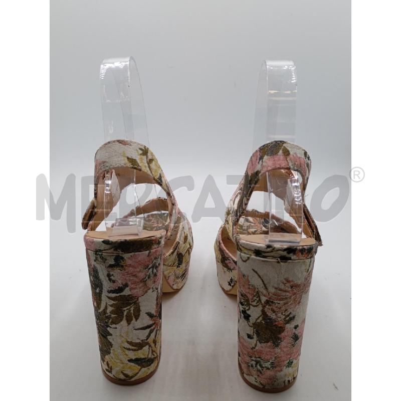 SANDALI D NEW LOOK BI FIORI RS VE PLATFOARM  | Mercatino dell'Usato Roma viale tirreno 3