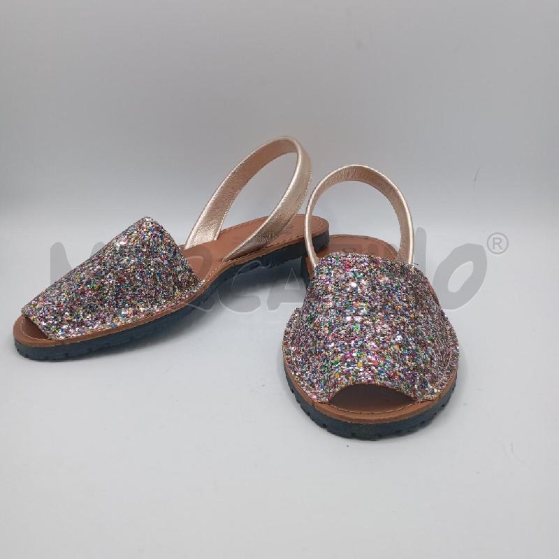 SANDALI D POPA FASCIA GLITTER MULTICOL | Mercatino dell'Usato Roma viale tirreno 1
