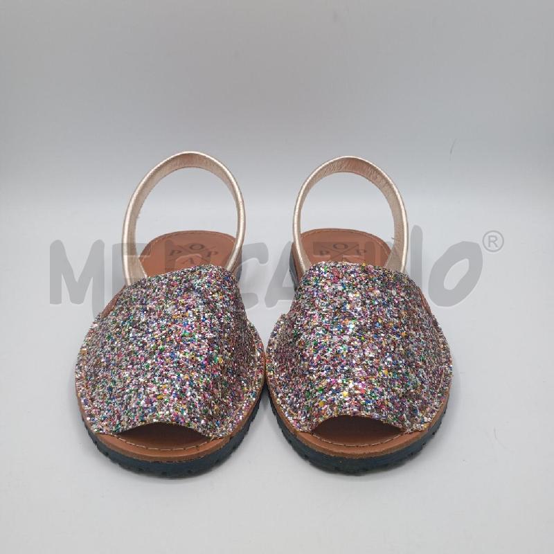 SANDALI D POPA FASCIA GLITTER MULTICOL | Mercatino dell'Usato Roma viale tirreno 2