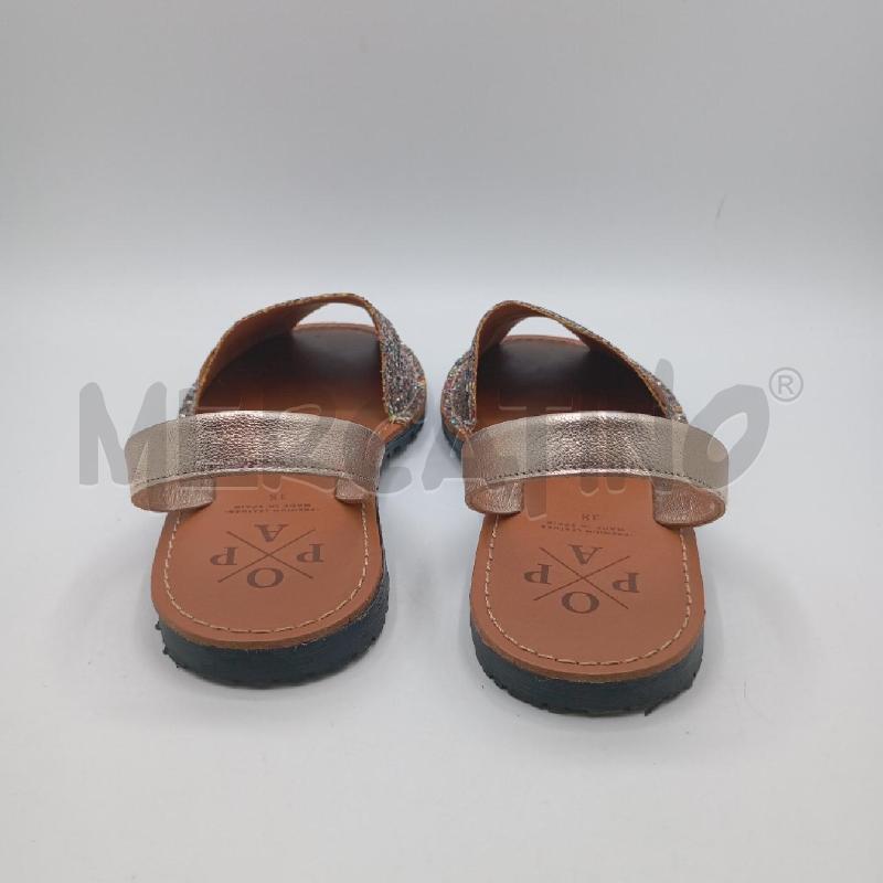SANDALI D POPA FASCIA GLITTER MULTICOL | Mercatino dell'Usato Roma viale tirreno 3