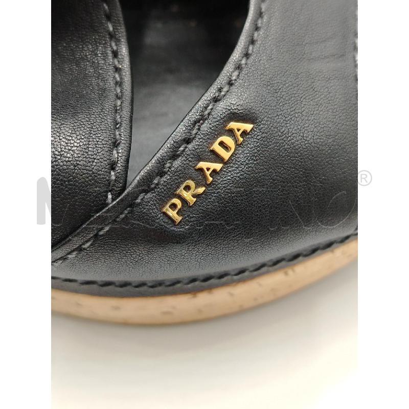 SANDALI D PRADA NE SUGHERO SCAT  | Mercatino dell'Usato Roma viale tirreno 5