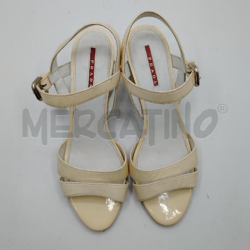 SANDALI D PRADA PANNA  | Mercatino dell'Usato Roma viale tirreno 4