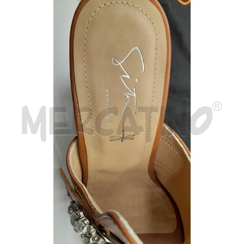 SANDALI D SISTON MA FIBBIA LAT STRASS PERLINE SCAT | Mercatino dell'Usato Roma viale tirreno 3