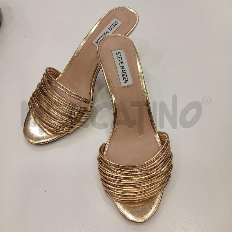SANDALI D STEVE MADDEN DORATO FASCE FINE  | Mercatino dell'Usato Roma viale tirreno 1