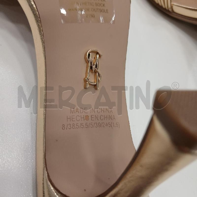 SANDALI D STEVE MADDEN DORATO FASCE FINE  | Mercatino dell'Usato Roma viale tirreno 4