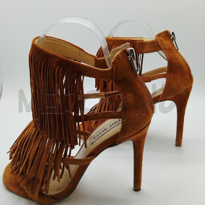 SANDALI D STEVE MADDEN MA SCAM FASCE FRANGE  | Mercatino dell'Usato Roma viale tirreno 3