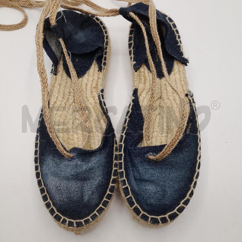 SCARPE D DIESEL DENIM SCURO LACCI | Mercatino dell'Usato Roma viale tirreno 2