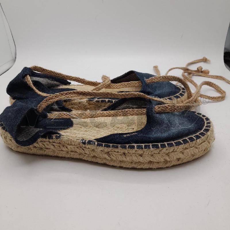 SCARPE D DIESEL DENIM SCURO LACCI | Mercatino dell'Usato Roma viale tirreno 4