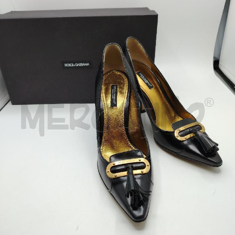 SCARPE D DOLCE&GABBANA NERO SCATOLA | Mercatino dell'Usato Roma viale tirreno 1