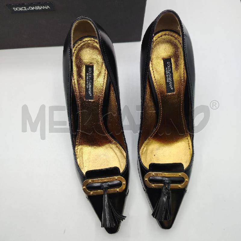 SCARPE D DOLCE&GABBANA NERO SCATOLA | Mercatino dell'Usato Roma viale tirreno 2