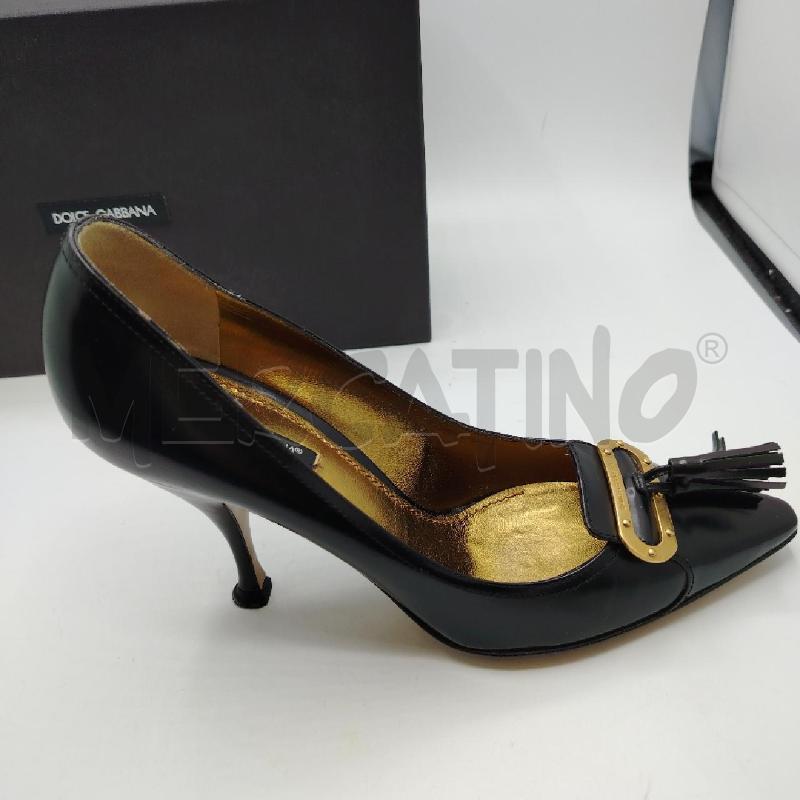 SCARPE D DOLCE&GABBANA NERO SCATOLA | Mercatino dell'Usato Roma viale tirreno 4