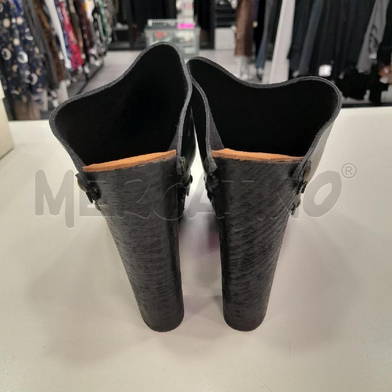 SCARPE D FLORIDETTI SABOT LEGNO CUOIO SCAT | Mercatino dell'Usato Roma viale tirreno 2