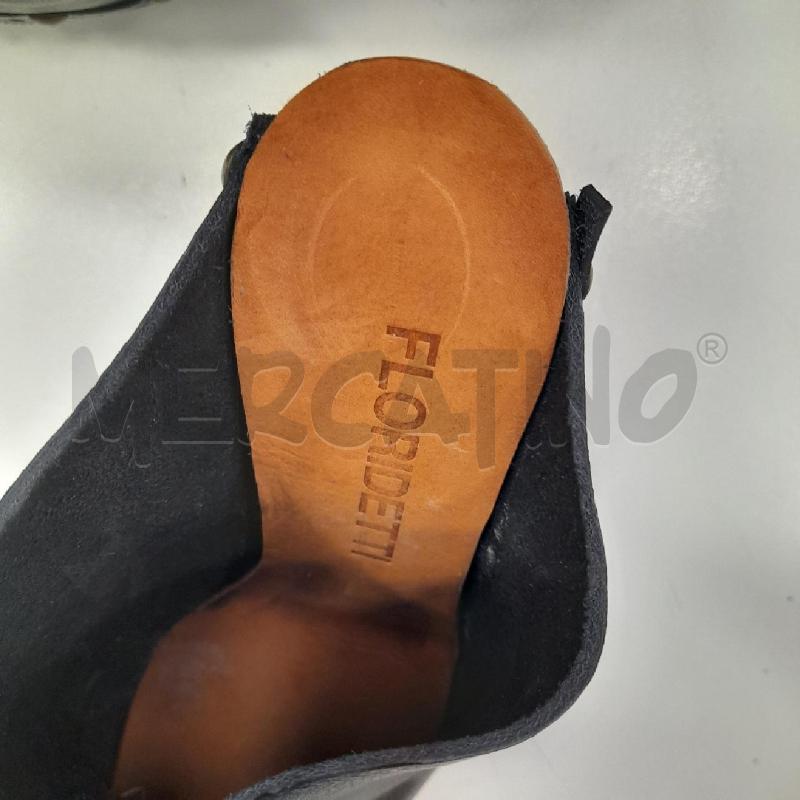SCARPE D FLORIDETTI SABOT LEGNO CUOIO SCAT | Mercatino dell'Usato Roma viale tirreno 4