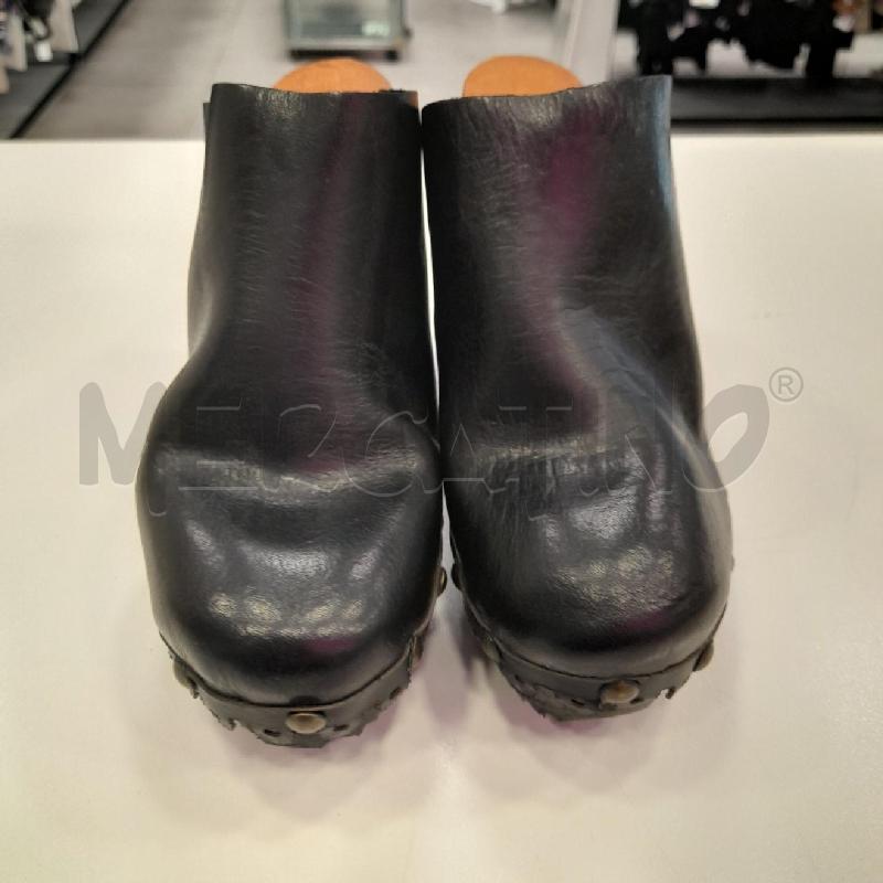 SCARPE D FLORIDETTI SABOT NE CUOIO LEGNO SCAT  | Mercatino dell'Usato Roma viale tirreno 1