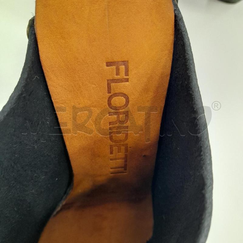 SCARPE D FLORIDETTI SABOT NE CUOIO LEGNO SCAT  | Mercatino dell'Usato Roma viale tirreno 4