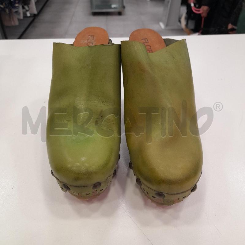 SCARPE D FLORIDETTI VE SABOT CUOIO LEGNO SCAT | Mercatino dell'Usato Roma viale tirreno 1