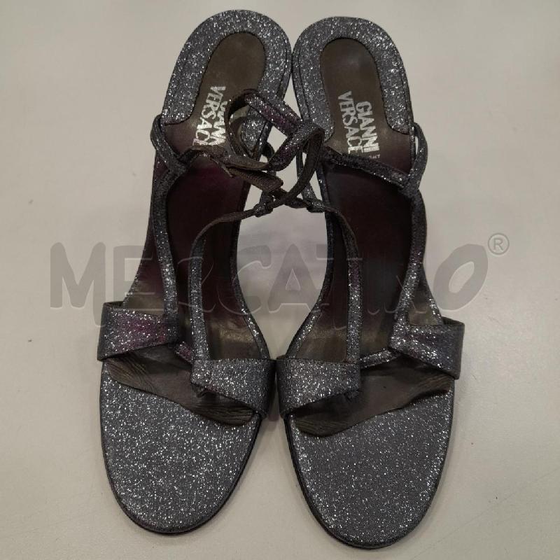 SCARPE D GIANNI VERSACE GLITTER BLU VTG | Mercatino dell'Usato Roma viale tirreno 1
