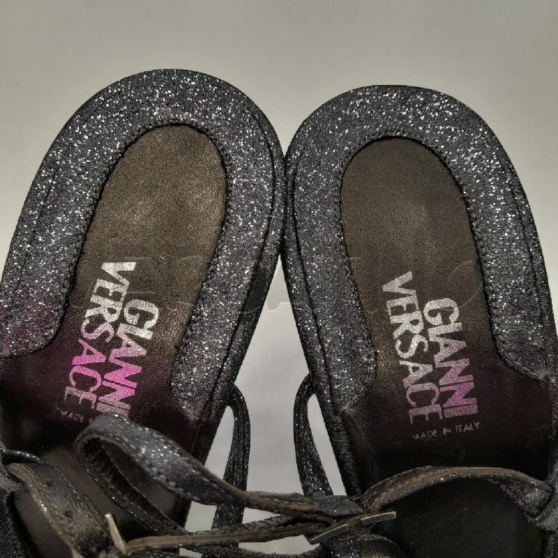 SCARPE D GIANNI VERSACE GLITTER BLU VTG | Mercatino dell'Usato Roma viale tirreno 2