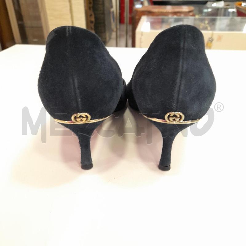 SCARPE D GUCCI BL SCAM TACCO BASSO | Mercatino dell'Usato Roma viale tirreno 2