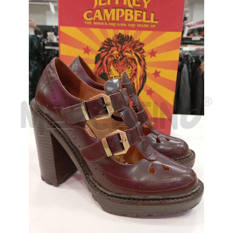 SCARPE D JEFFERY CAMPBELL BORDEAUX SCATOLA  | Mercatino dell'Usato Roma viale tirreno 1